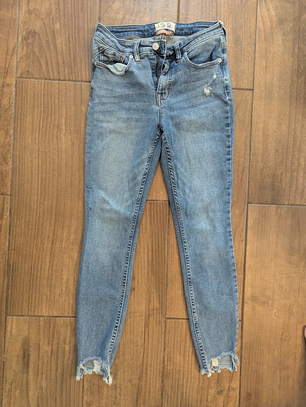 Free People Crvy High Waisted Denim